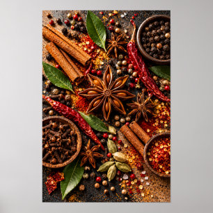 Cannelier Anis étoilé et Épice de Chili Décoration