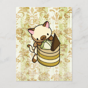 Cannelle Apple Kitty Postkarte