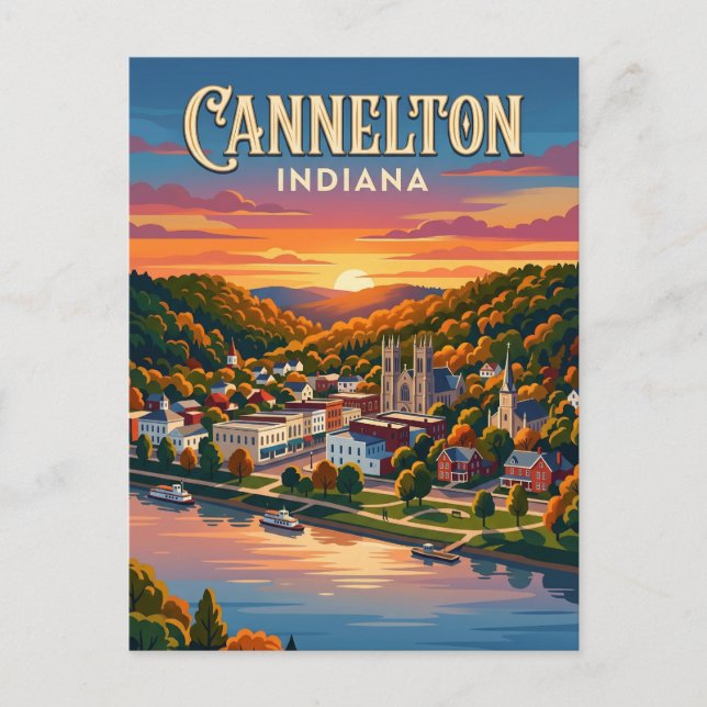 Cannelton USA Postkarte (Vorderseite)