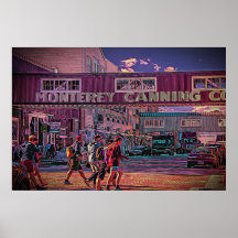 Cannery Row auf einem Poster