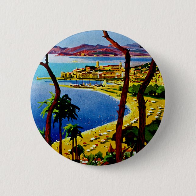 Cannes ~ Cote d'Azur Button (Vorderseite)