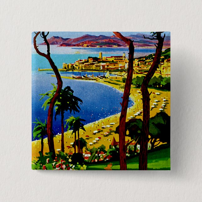 Cannes ~ Cote d'Azur Button (Vorderseite)