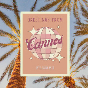 Cannes France Fête Rétro Vintage Carte Postale