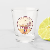 Cannes France Skyline Emblem