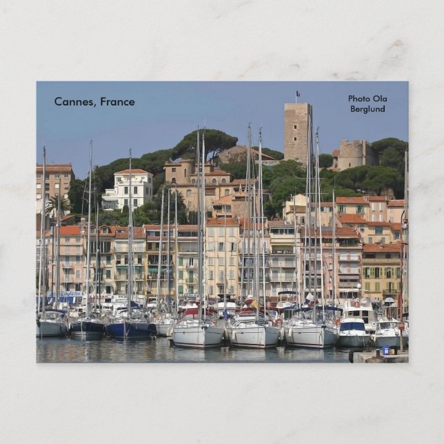 Cannes, Frankreich, Foto Ola Berglund Postkarte (Vorderseite)