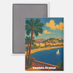 Cannes Frankreich Französische Riviera Vintage Magnet