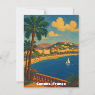 Cannes Frankreich Französische Riviera Vintage  Postkarte