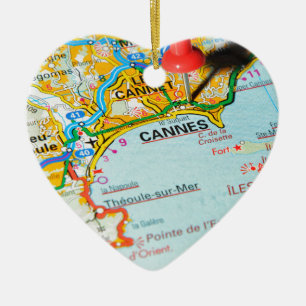 Cannes, Frankreich Keramikornament