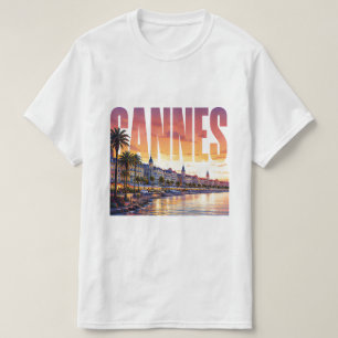 Cannes Frankreich Riviera Goldene Küste T-Shirt