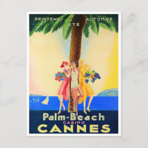 Cannes Frankreich Vintage-Reise Postkarte