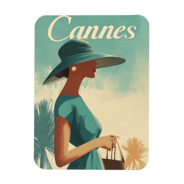 Cannes Mode Vintage Magnet (Vertikal)