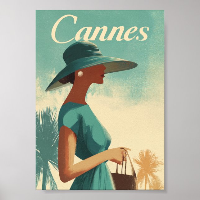 Cannes Mode Vintage Poster (Vorne)