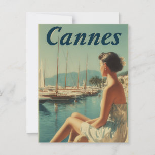 Cannes Vintag Postkarte