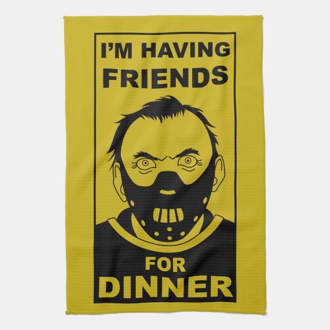 Cannibal Cook Geschenk Geschirrtuch (Vertikal)