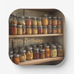 Canning Birthday Pappteller
