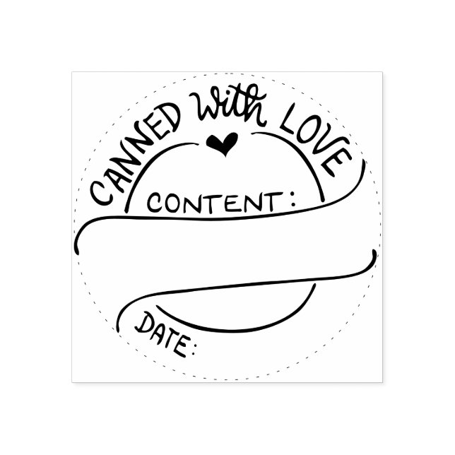 Canning Briefmarke - Dosen mit Liebe - Briefmarke  Gummistempel (Prägung)