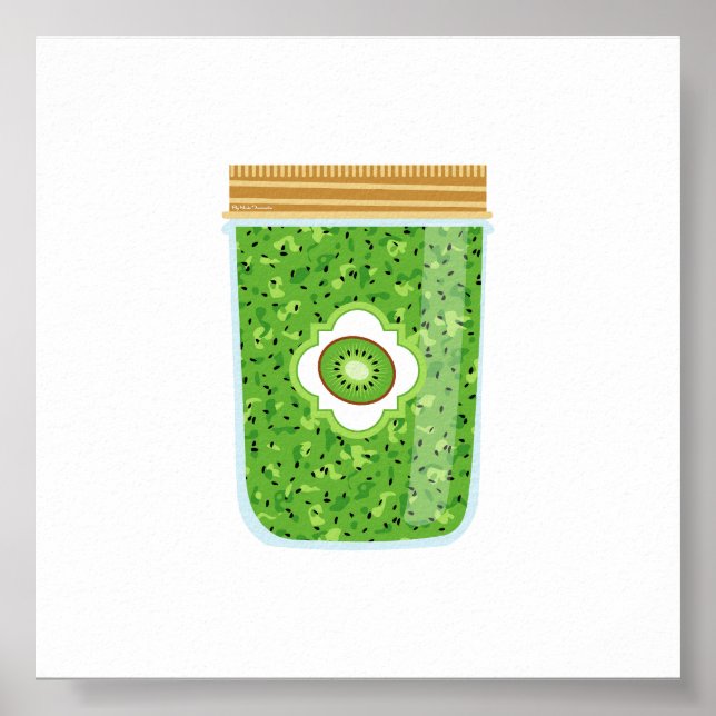 Canning Food - Kiwi Jam Poster (Vorne)