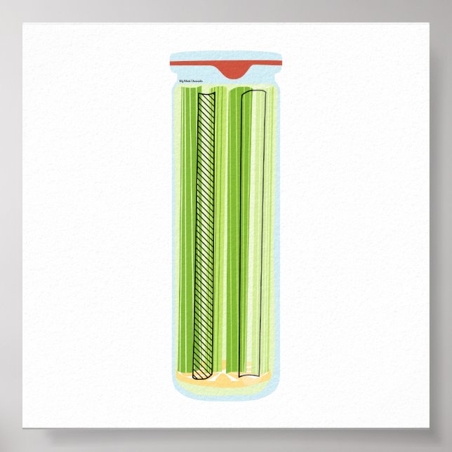 Canning Food - pickled Celery Poster (Vorne)