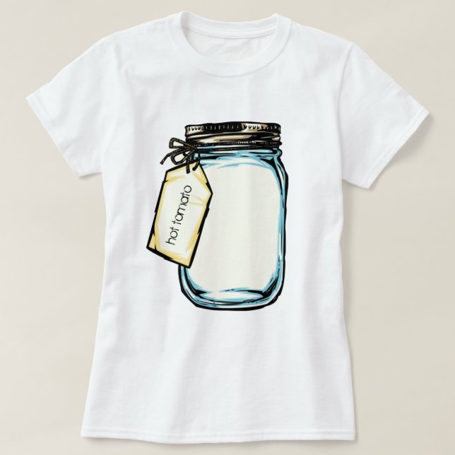 Canning Jar-Personalisierte Meldung T-Shirt (Design vorne)