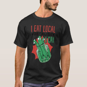 Canning Jar Pickles esse ich lokal, weil ich 5 T-Shirt