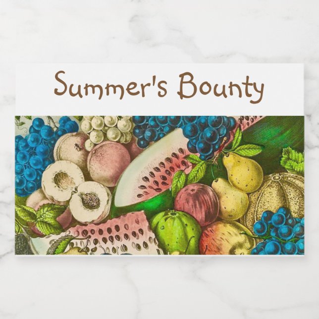 Canning Labels Lebensmitteletikett (Einzelnes Label)