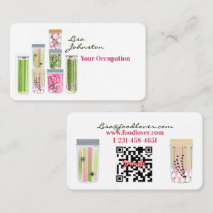 Canning QR Code Chef Carte de visite