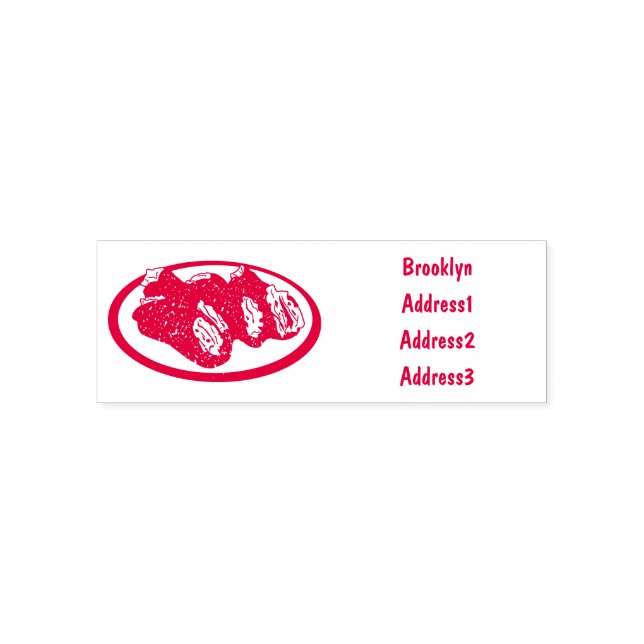 Cannoli-Cartoon-Abbildung Permastempel (Design)