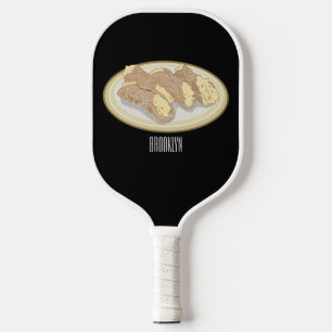 Cannoli-Cartoon-Abbildung Pickleball Schläger
