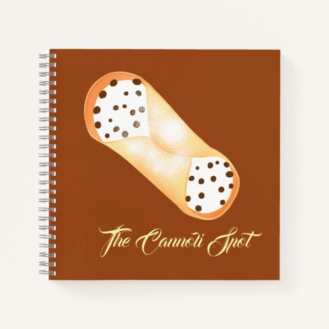 Cannoli Dessert Notizbuch (Vorderseite)