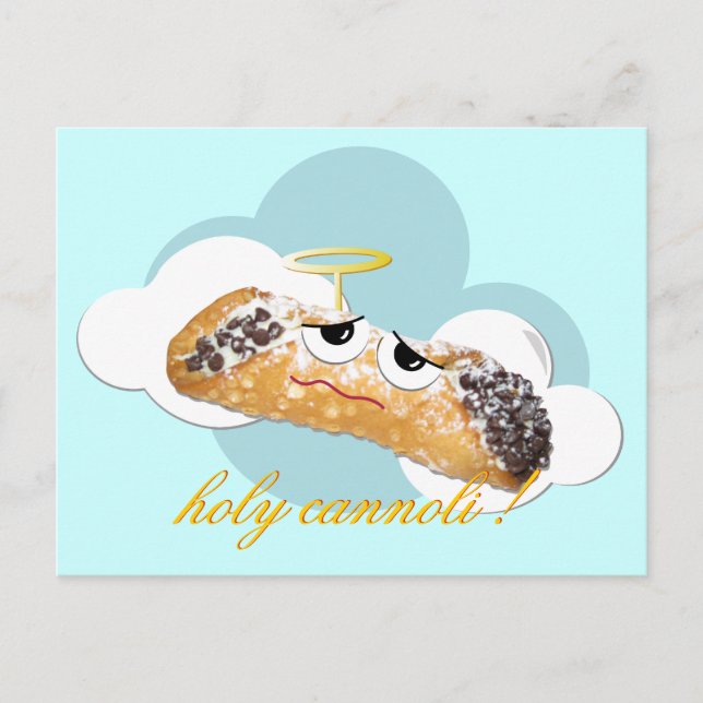Cannoli ! humorvolle Parodie-Postkarte Postkarte (Vorderseite)