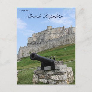 Cannon auf Schloss Spis Slowakische Republik Postkarte