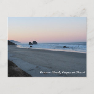 Cannon Beach AM, Cannon Beach, Oregon at Sunset Postkarte