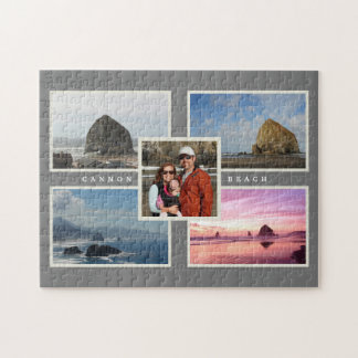 Cannon Beach Custom Family Foto Oregon Jigsaw Puz