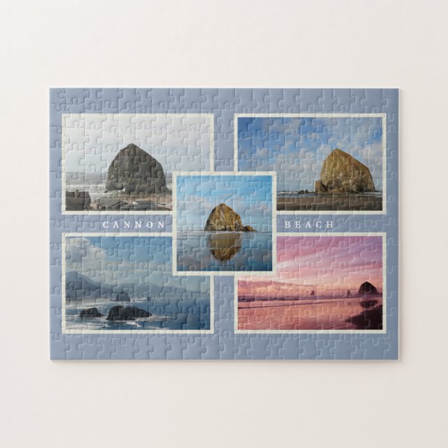 Cannon Beach Haystack Rock Oregon Jigsaw Puzzle (Horizontal)