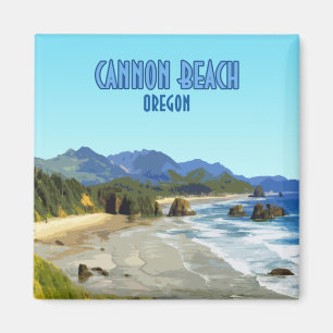Cannon Beach Oregon Küste Vintag Magnet
