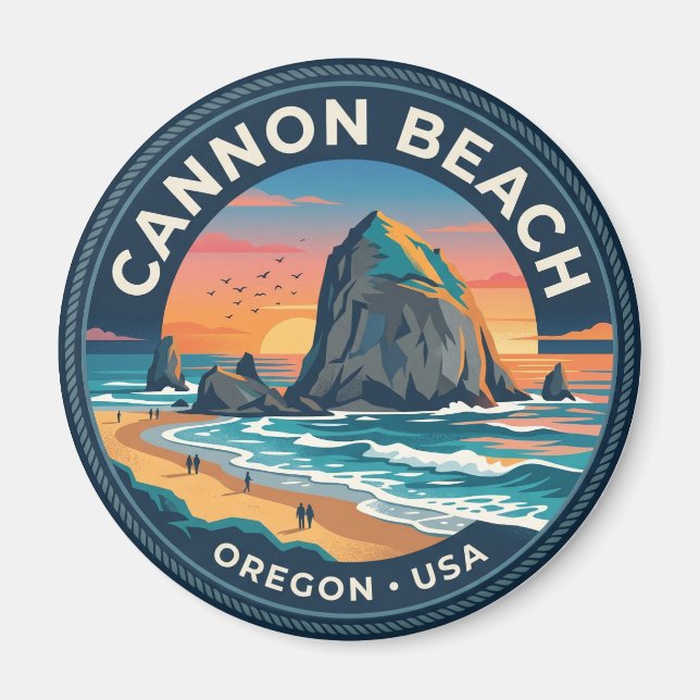 Cannon Beach Oregon Magnet (Vorne)