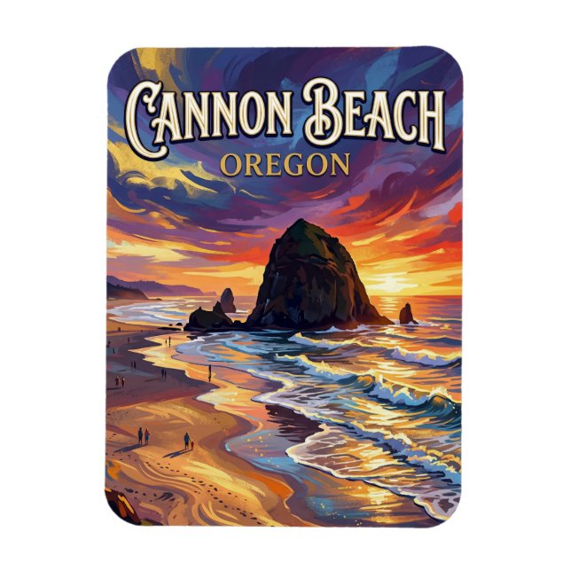 Cannon Beach Oregon Magnet (Vertikal)