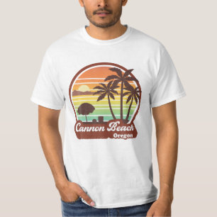 Cannon Beach Oregon OR Retro 70 T-Shirt