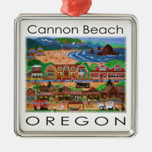 Cannon Beach ~ Oregon Ornament Aus Metall