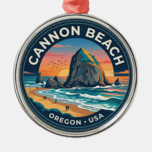 Cannon Beach Oregon Ornament Aus Metall