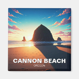 Cannon Beach Oregon Sonnenuntergang Magnet