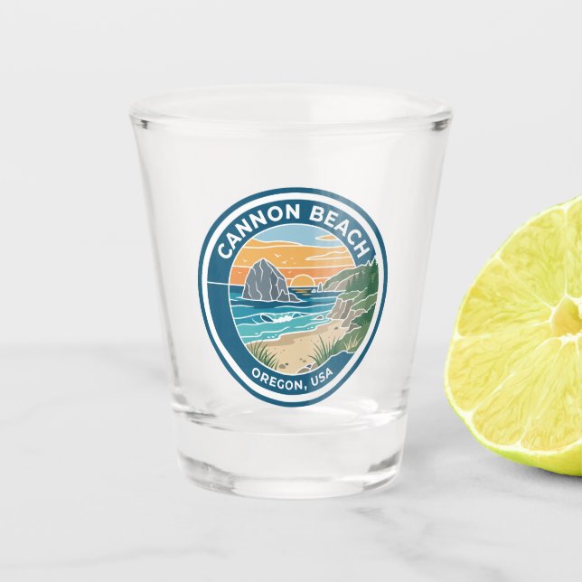 Cannon Beach USA Schnapsglas (Vorderseite)