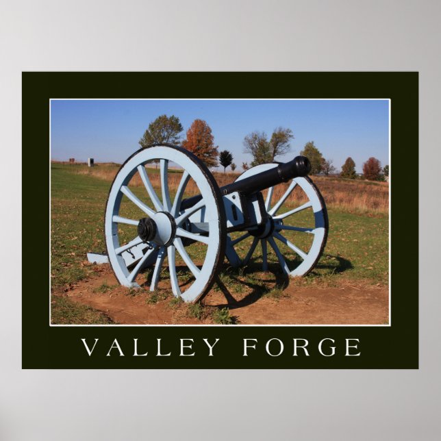 Cannon bei Valley Forge Poster (Vorne)