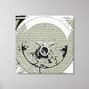Cannon Grunge überwölbte Canvas Print Leinwanddruck