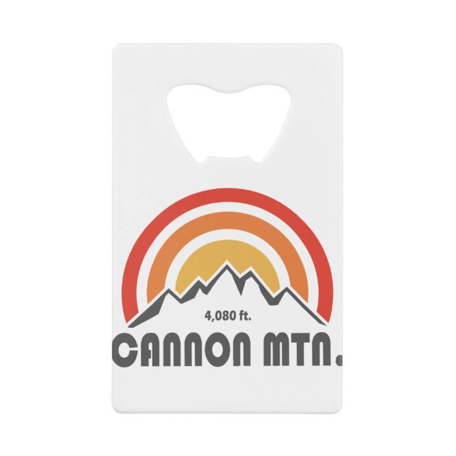 Cannon Mountain New Hampshire Geldbeutel Flaschenöffner (Vorderseite)