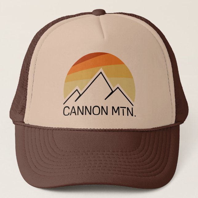 Cannon Mountain New Hampshire Retro Truckerkappe (Vorderseite)