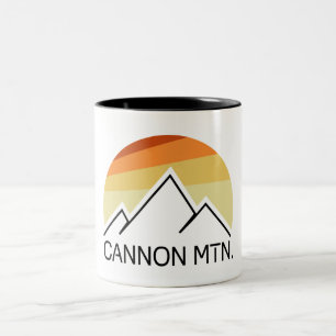Cannon Mountain New Hampshire Retro Zweifarbige Tasse
