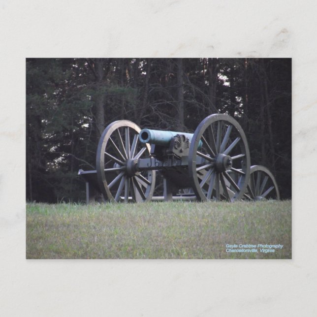 Cannon ziviler Krieg Postkarte (Vorderseite)