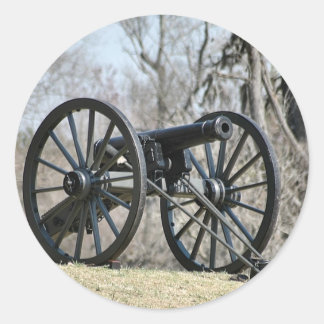 Cannon ziviler Krieg Runder Aufkleber
