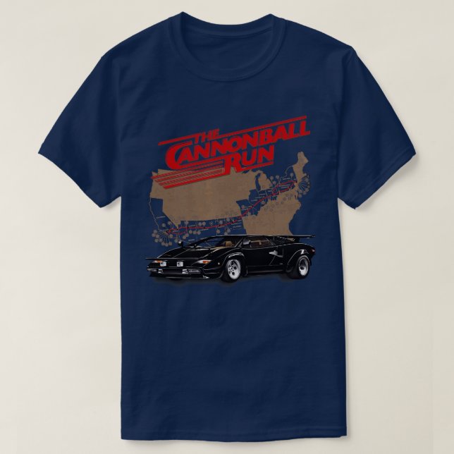 Cannonball läuft 2 T-Shirt (Design vorne)